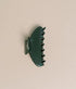 Hair Claw Clip 4" - Dark Green