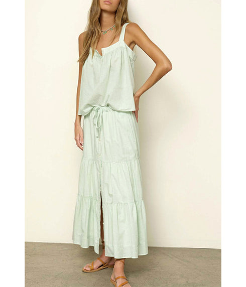 Mckenna Skirt - Fresh Mint Stripe