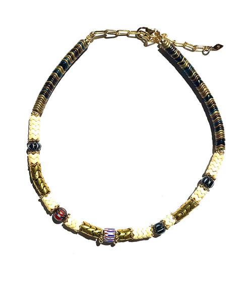 Vintage Snake Necklace Ivory