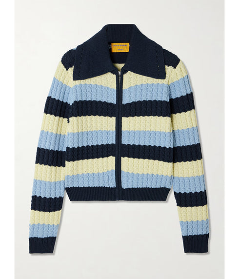 Kirby Knit Jacket - Clear Sky Combo