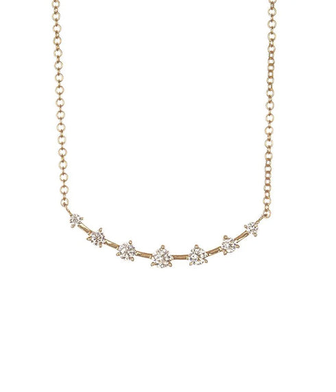 Prong Set Diamond Constellation Necklace