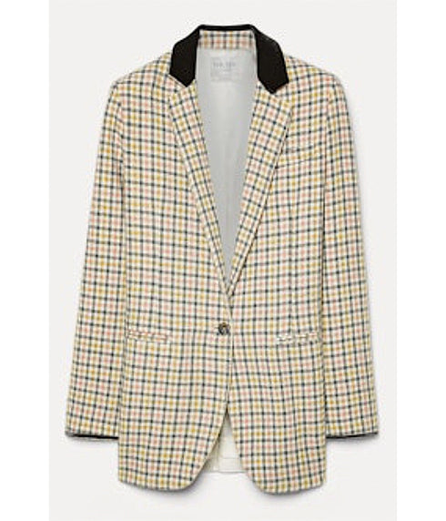 Jacket with British Checkered Pattern - Lovely