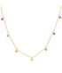 Rainbow Charm Necklace - 14K