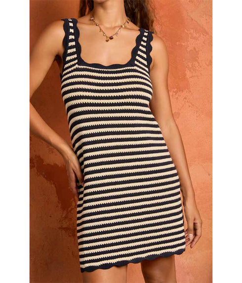 Domeka Dress - Stripes