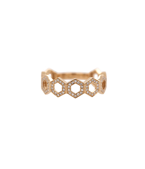 Prism Stackable Ring - Yellow Gold