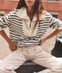 Kat Sweatshirt - Natural Stripe