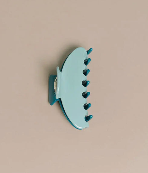 Hair Claw Clip 5" - Two Tone Turquoise