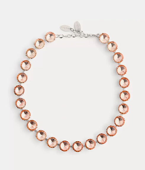 Necklace With Large Crystals - Petal