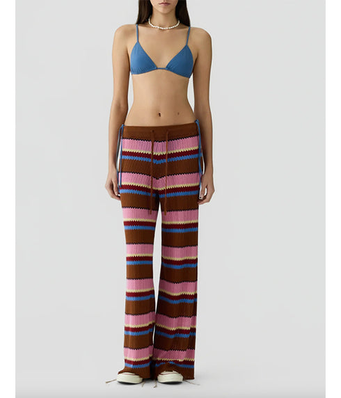 Palazzo Pants - Burnt Sienna Combo