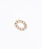 Circle Link Diamond Dust Chain Link Ring - Yellow Gold
