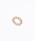 Circle Link Diamond Dust Chain Link Ring - Yellow Gold