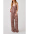 Brynn High Rise Pull On Pants - Leopard