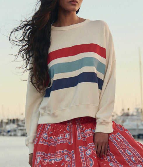 The Teammate Sweatshirt - Saltwater Stripe