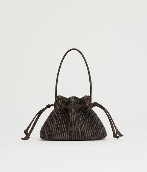 Drawstring Pochette - Ebony