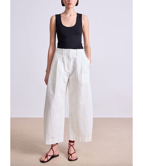 Cropped Cybil trousers - Cream