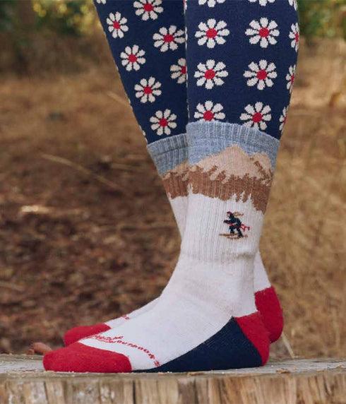 The Ridge Runner Socks - Cream Skiier