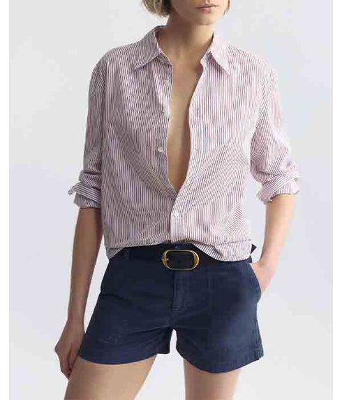 Raphael Classic Shirt - Red/Blue Stripe