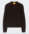 Shrunken Waffle Polo - Burnt Cocoa
