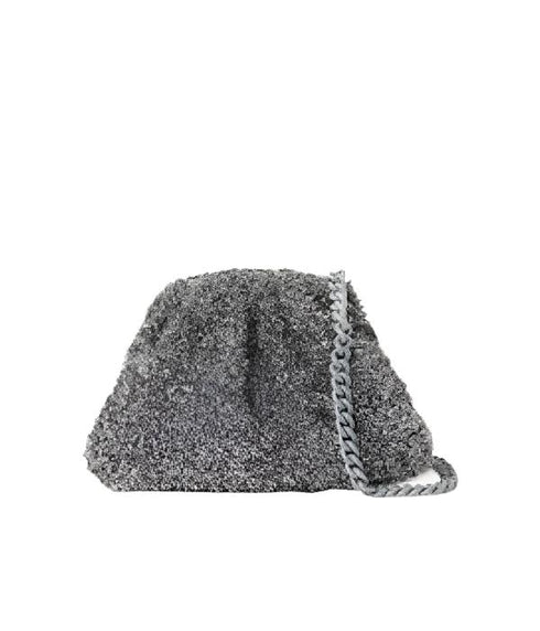 Sparkling Mini Game Clutch -Grey