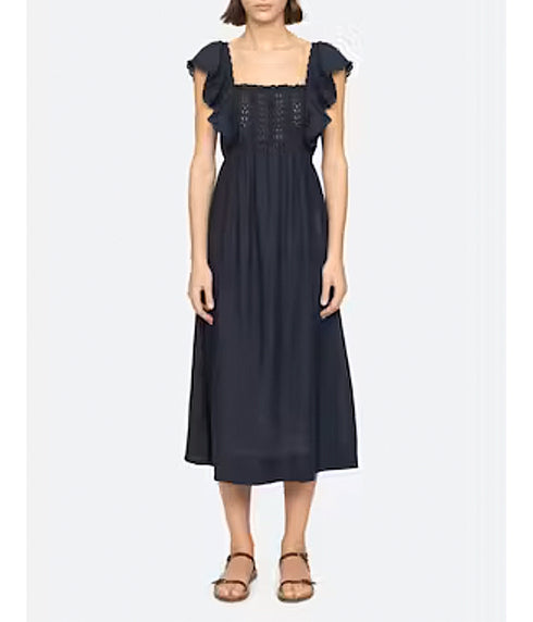 Eliza Dress - Navy