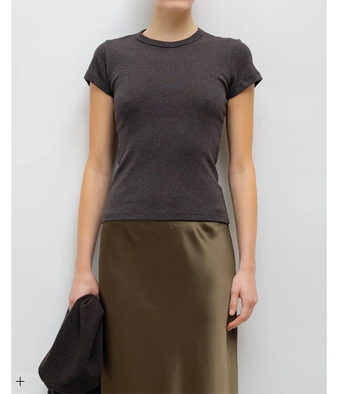 Nando Slim Fit Tee - Hickory Melange