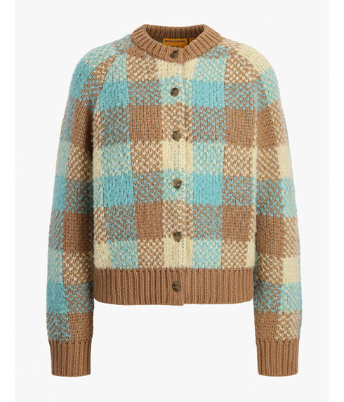 Buffalo Plaid Cardigan - Glacier Combo