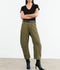 Shon Linen Pant - Olive Green