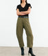 Shon Linen Pant - Olive Green