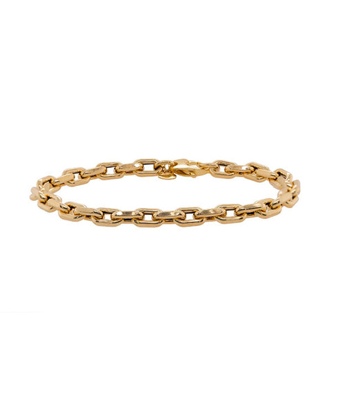 Chubby Diamond Link Bracelet - 14K