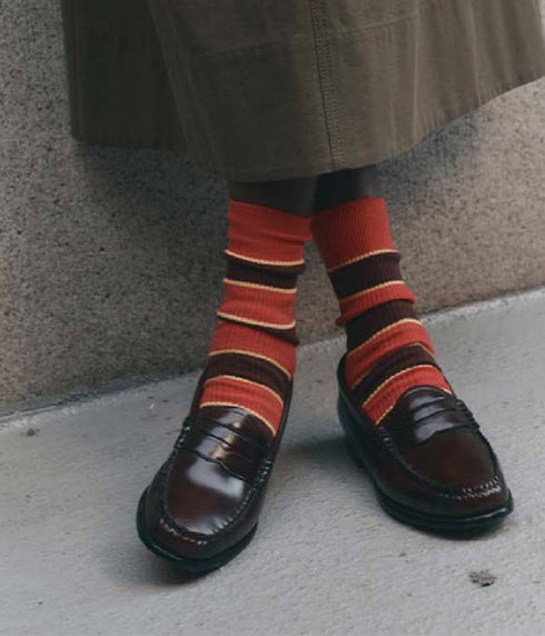 The Collegiate Sock - Hot Red