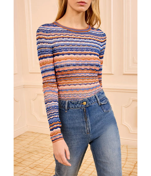 Lunaire Knit Top - Sunset