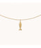 Gold Fish Ball Chain Necklace