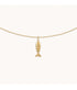 Gold Fish Ball Chain Necklace