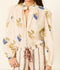 Annabel Blueberry Flora Shirt - Off White