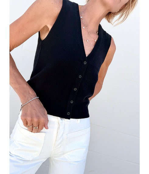Porter Sweater Vest - Dark Navy