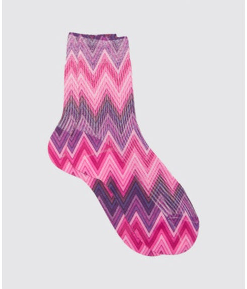 Optical Socks - Fuchsia