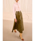 Catroux Long Sleeve Silk Blouse - Powder
