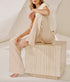 Gemma Stiped Pull On Pants - Dune