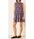 Julie Delft Hive Silk Dress - Medium Blue