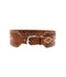Lucie Belt - Cognac/Silver