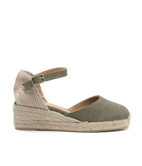 Carol Wedge Espadrille - Olive