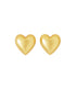 The Puffy Heart Gold Stud Earrings
