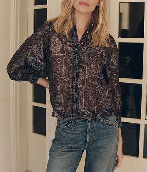 The Ashland Top - Heirloom Textile Print