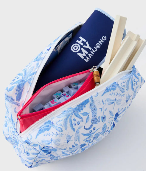 Mahjong Tavel Set - Parisian Blue