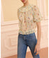 Solenne Silk Top - Moon Petal