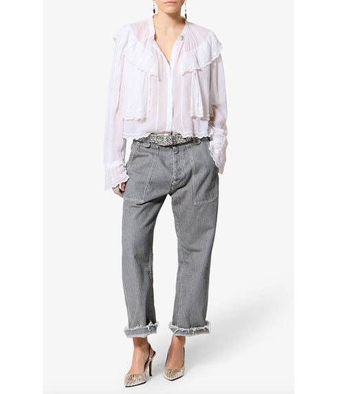 Ermina Pant - Blue White