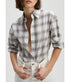 The Everything Shirt - Cream Plaid