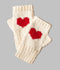 Venus Heart Fingerless Gloves - Ivory