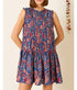 Julie Delft Hive Silk Dress - Medium Blue