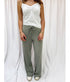 Adler Cotton Cashmere Blend Pants - Eucalyptus